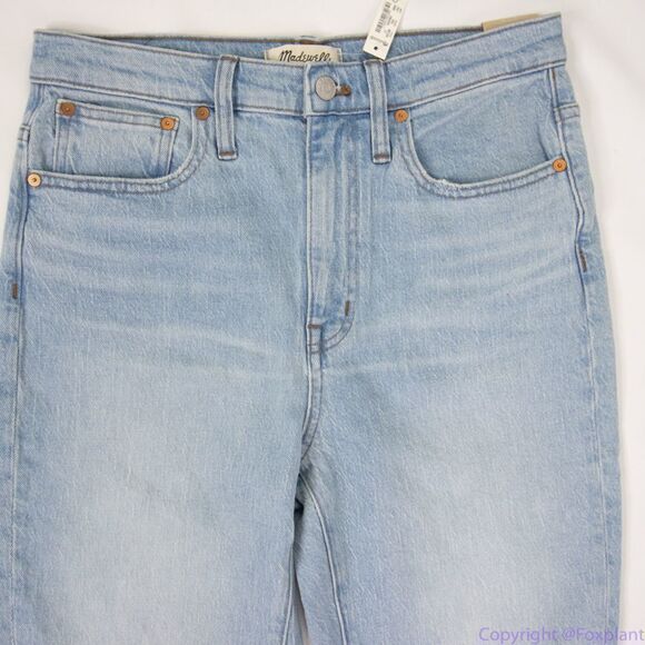 NEW Madewell The High-Rise Slim Crop Boyjean in Dumas Wash: Ripped Edition, 27 - Picture 3 of 16